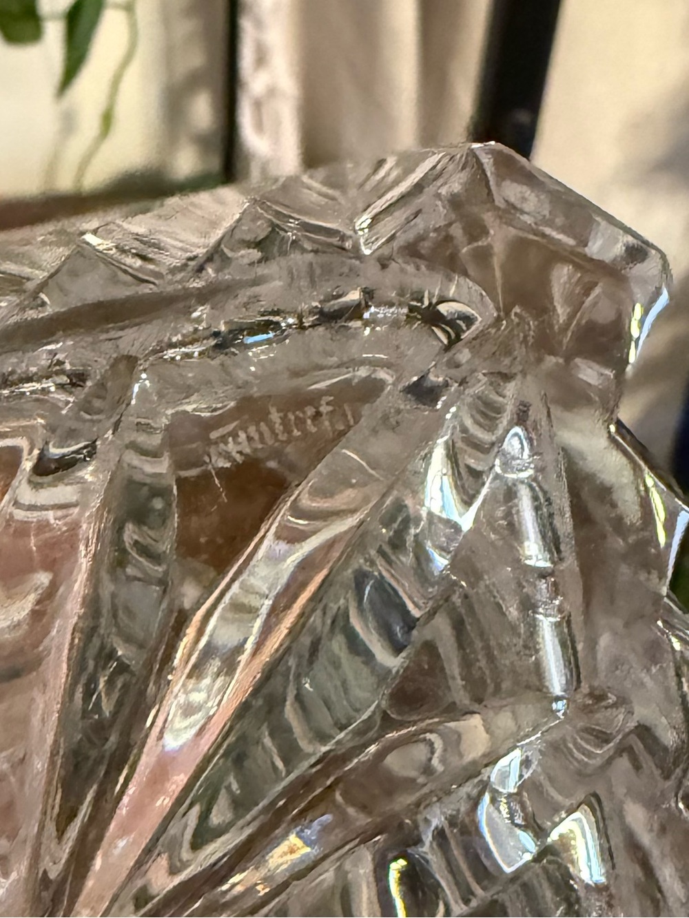 Clear Glass Crystal-Style Square Decanter with Stopper - Home Accents - Picture 5 of 7